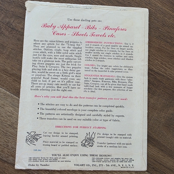 Vintage Transfer Patterns - Picture 3 of 4